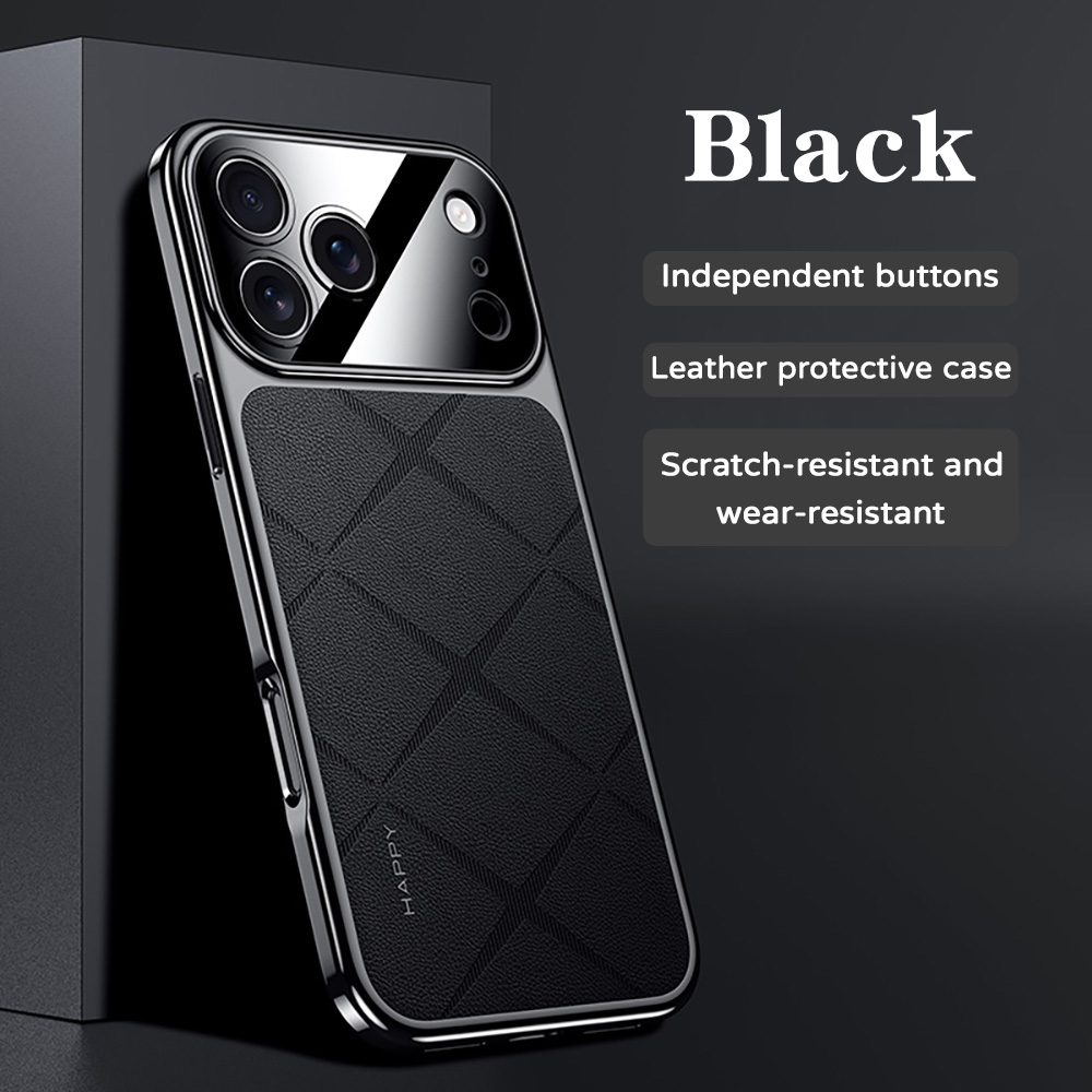 Frame Leather Plating For iPho - Camera Leather Case review and price