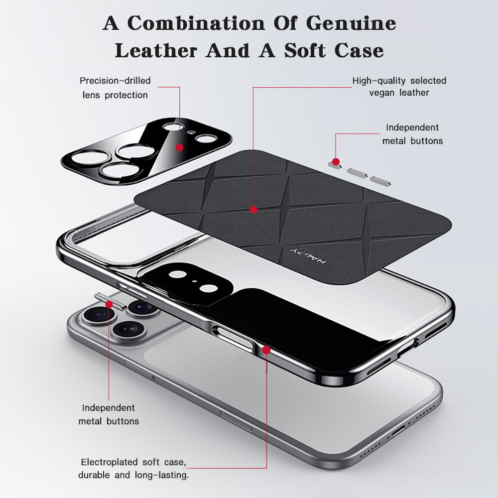 Frame Leather Plating For iPho - Camera Leather Case review and price