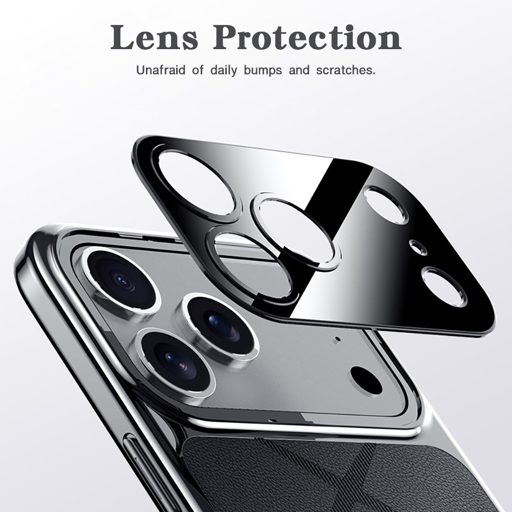 Frame Leather Plating For iPho - Camera Leather Case review and price