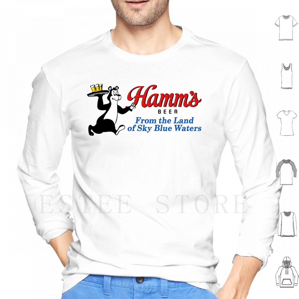Hamm's Beer Bear Design Hoodie - Vintage Collectible Bears review and price