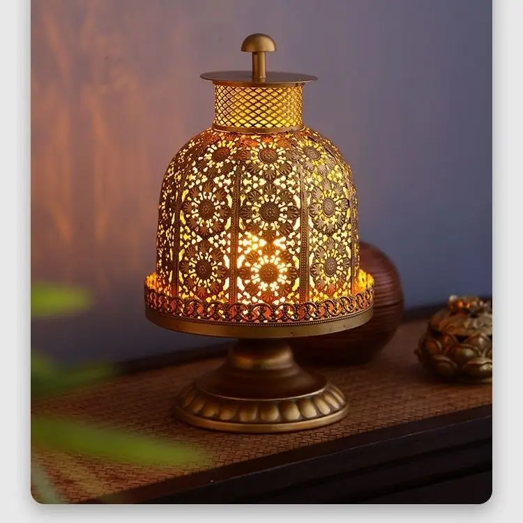 Vintage iron candlestick decor - Collectible Vintage Lamps review and price