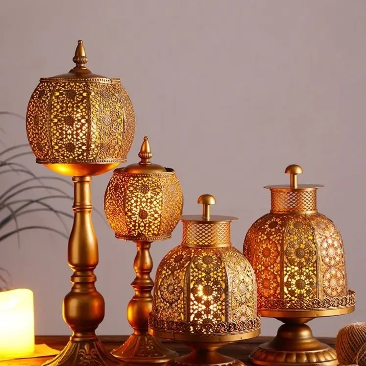 Vintage iron candlestick decor - Collectible Vintage Lamps review and price