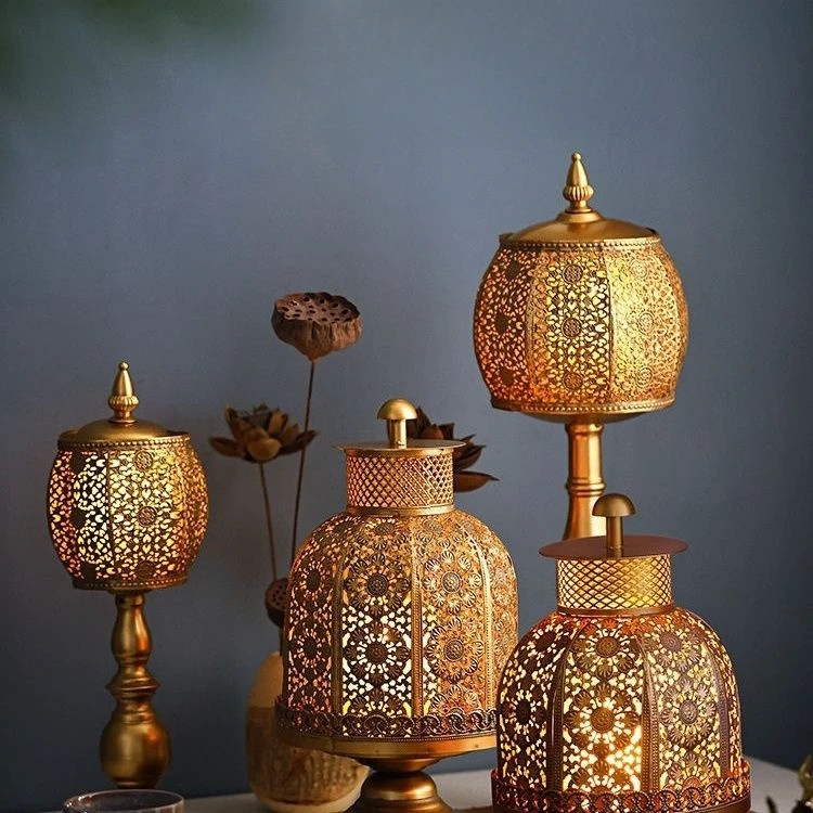 Vintage iron candlestick decor - Collectible Vintage Lamps review and price
