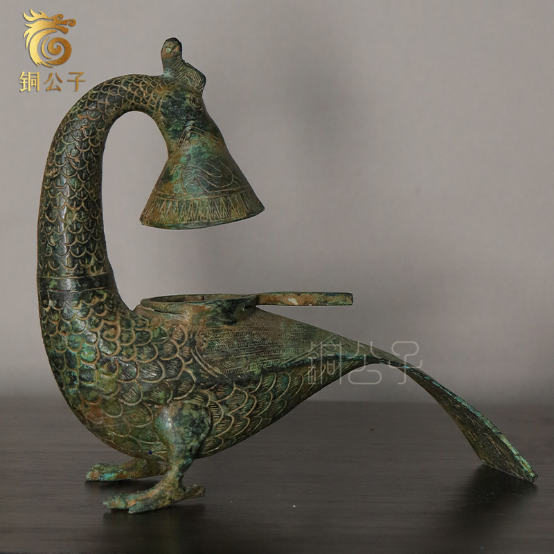 Long-Tailed Phoenix Bird Lamp  - Collectible Vintage Lamps review and price