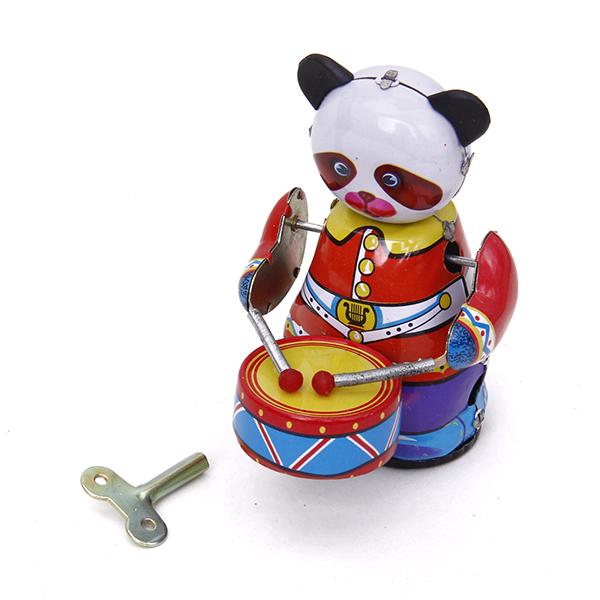 Wind Up Clockwork Panda Drumme - Vintage Collectible Toys review and price