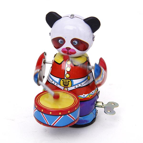Wind Up Clockwork Panda Drumme - Vintage Collectible Toys review and price