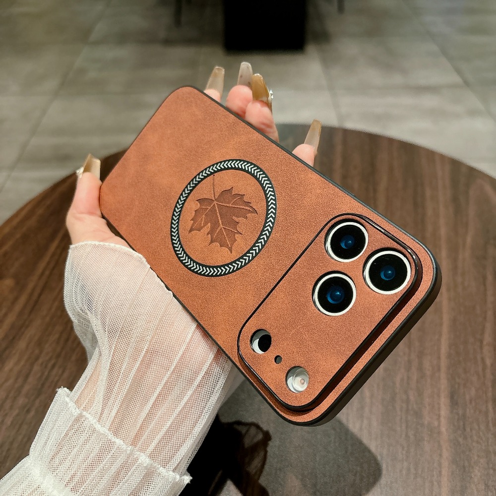 Magnetic Leather Case for iPho - Camera Leather Case review and price