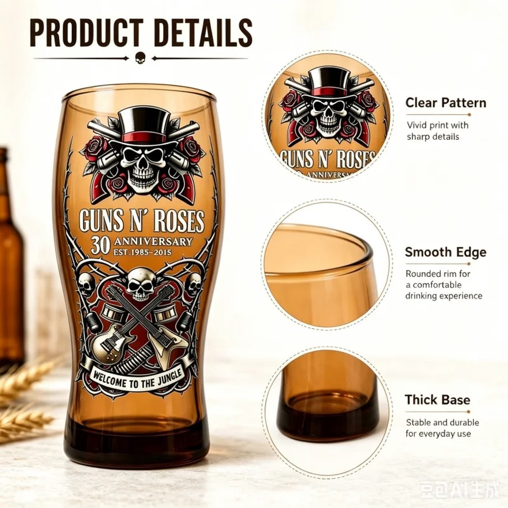 Guns N' Roses Memorial Beer Mu - Vintage Collectible Guns review and price