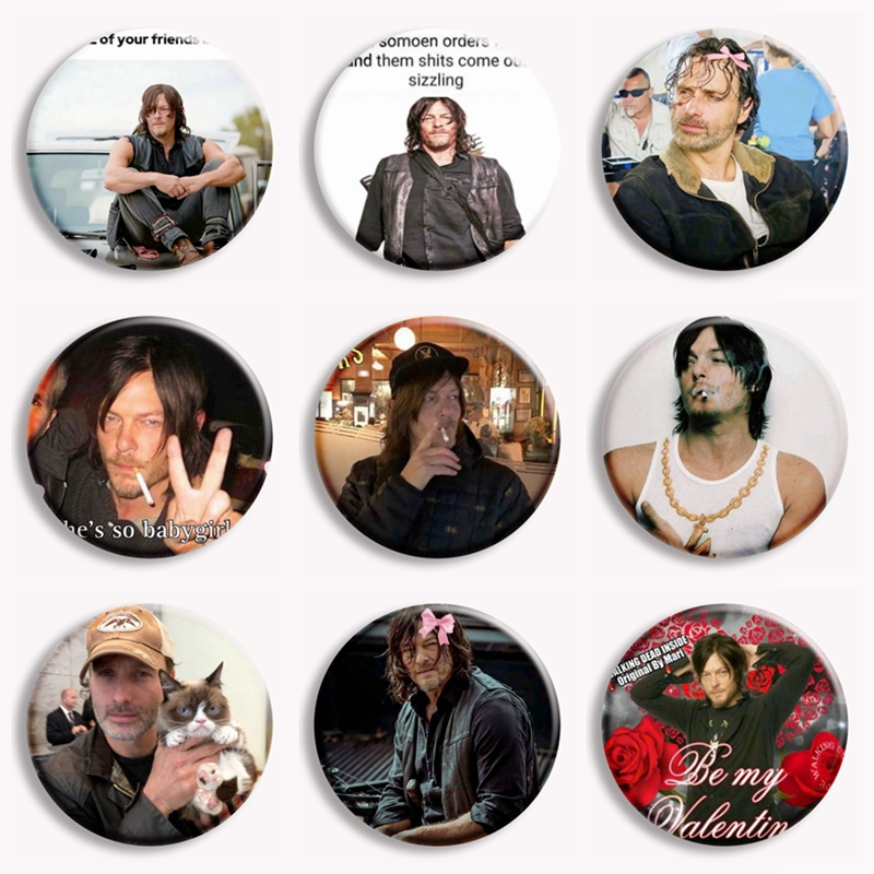 Retro Daryl Dixon Soft Button  - Vintage Collectible Show review and price