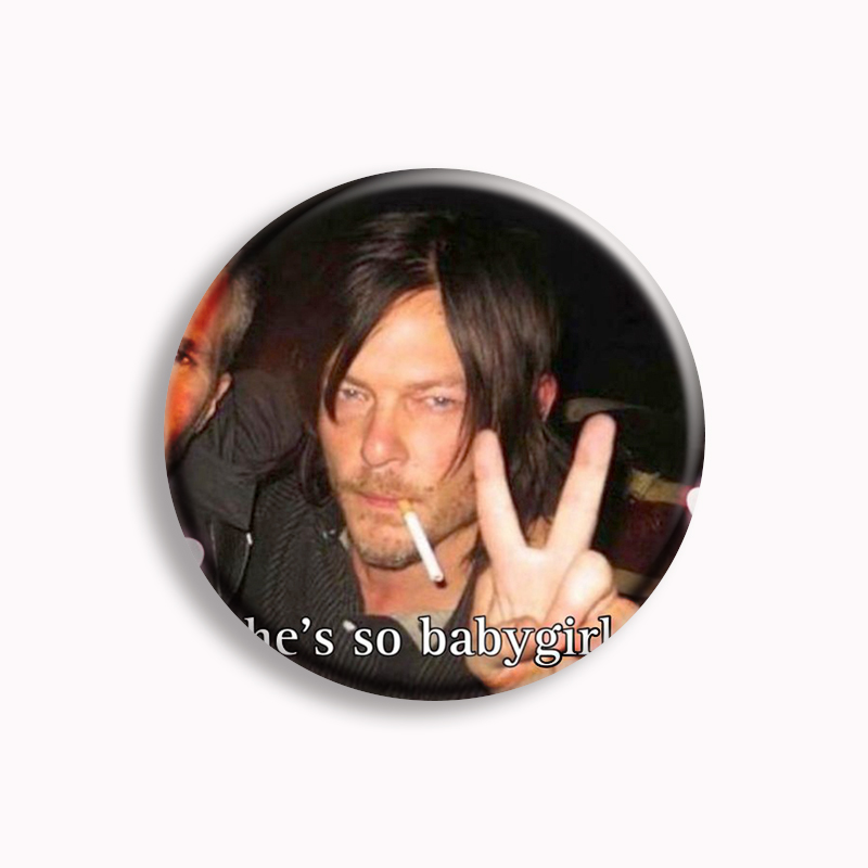 Retro Daryl Dixon Soft Button  - Vintage Collectible Show review and price