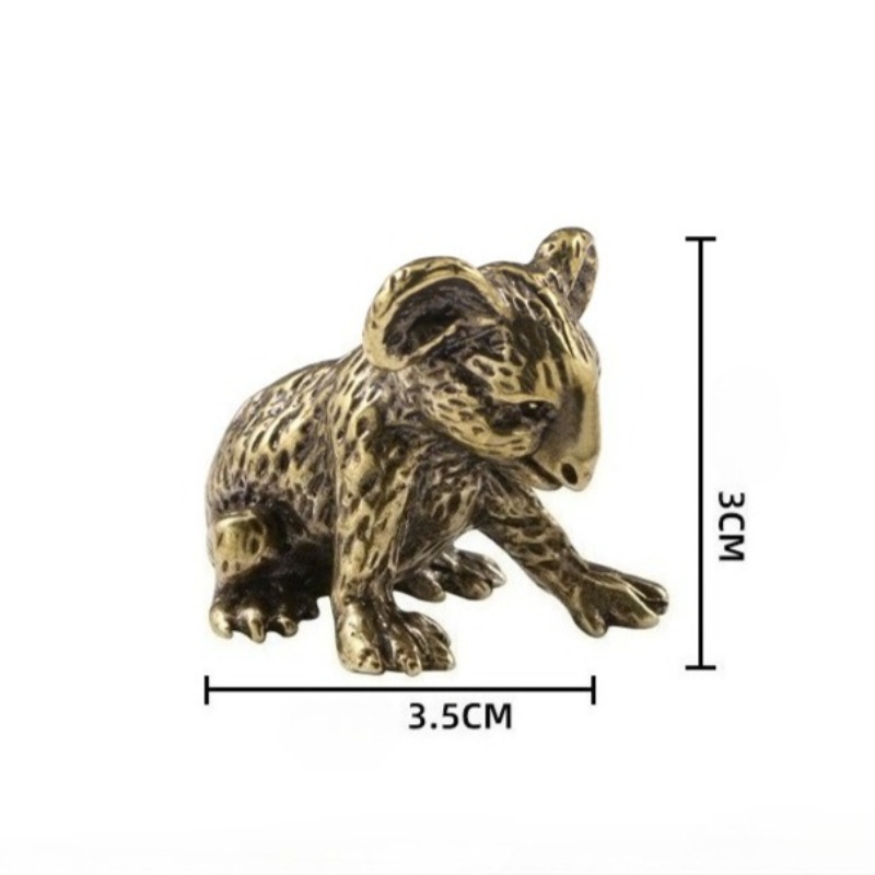 1 PC Vintage Hand Carved Brass - Vintage Collectible Bears review and price