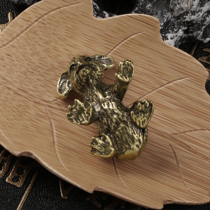 1 PC Vintage Hand Carved Brass - Vintage Collectible Bears review and price