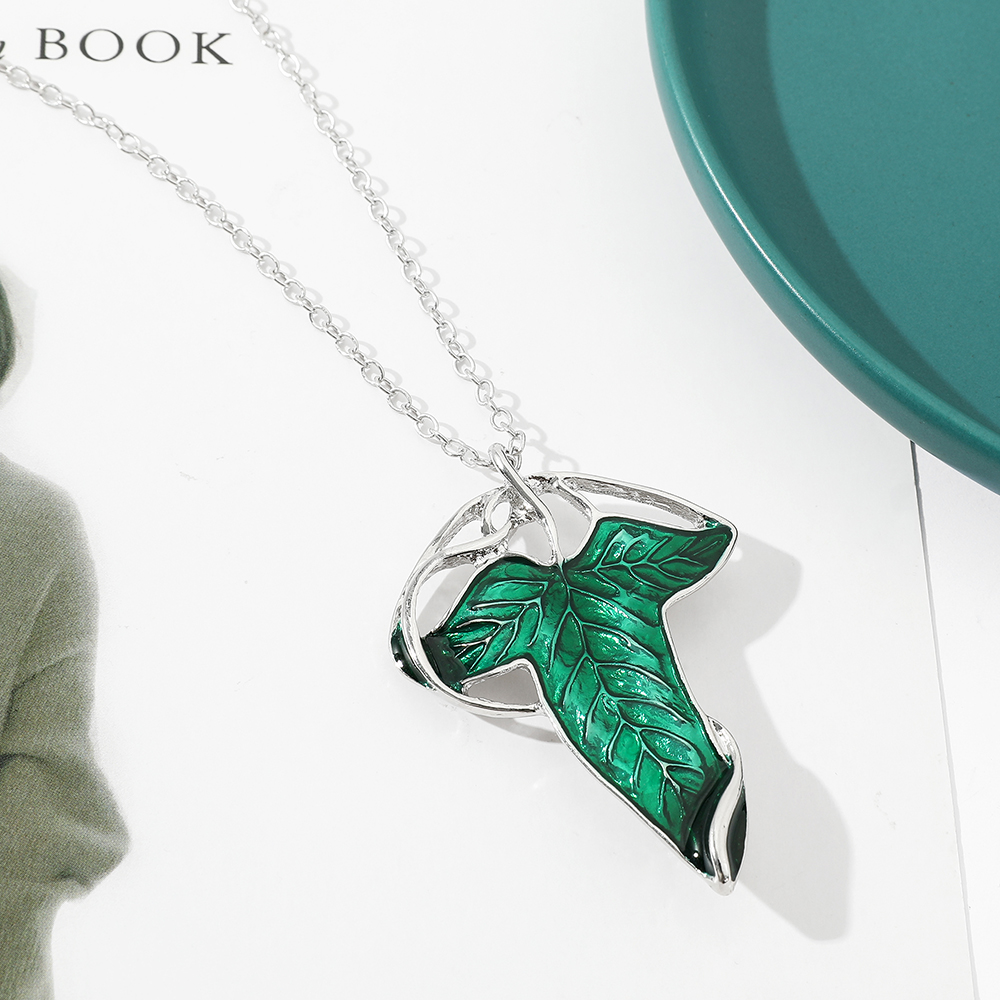 Vintage Green Leaf Pendant Nec - Vintage Collectibles For Sale review and price