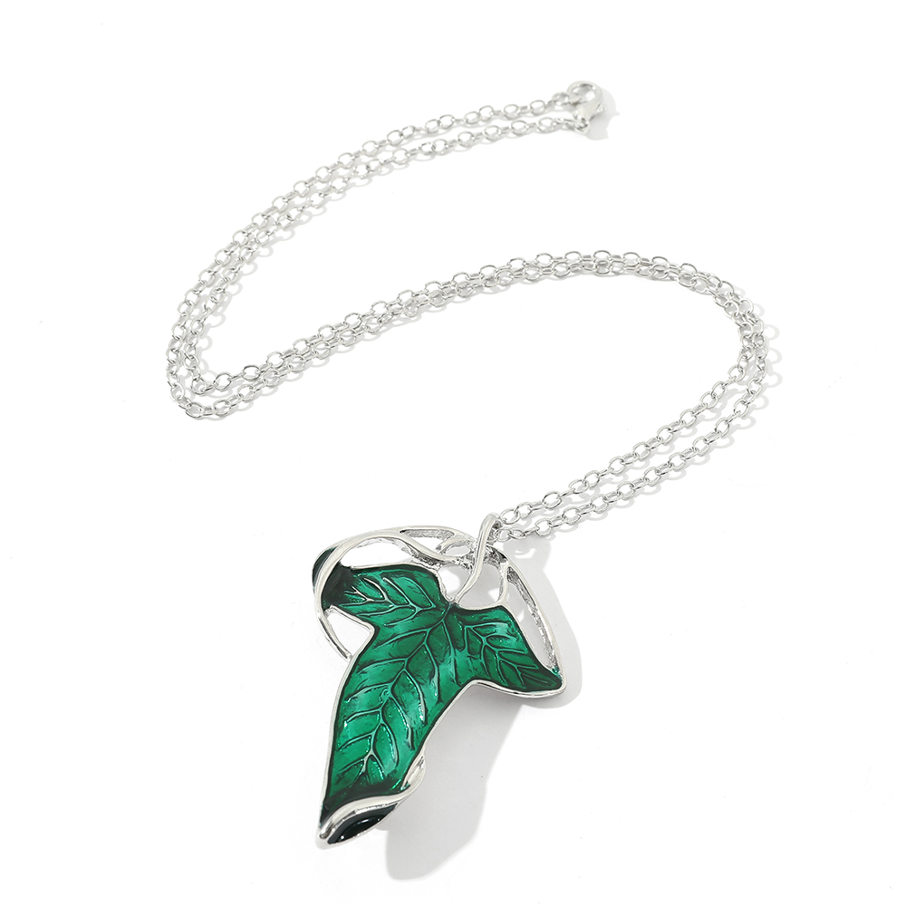 Vintage Green Leaf Pendant Nec - Vintage Collectibles For Sale review and price