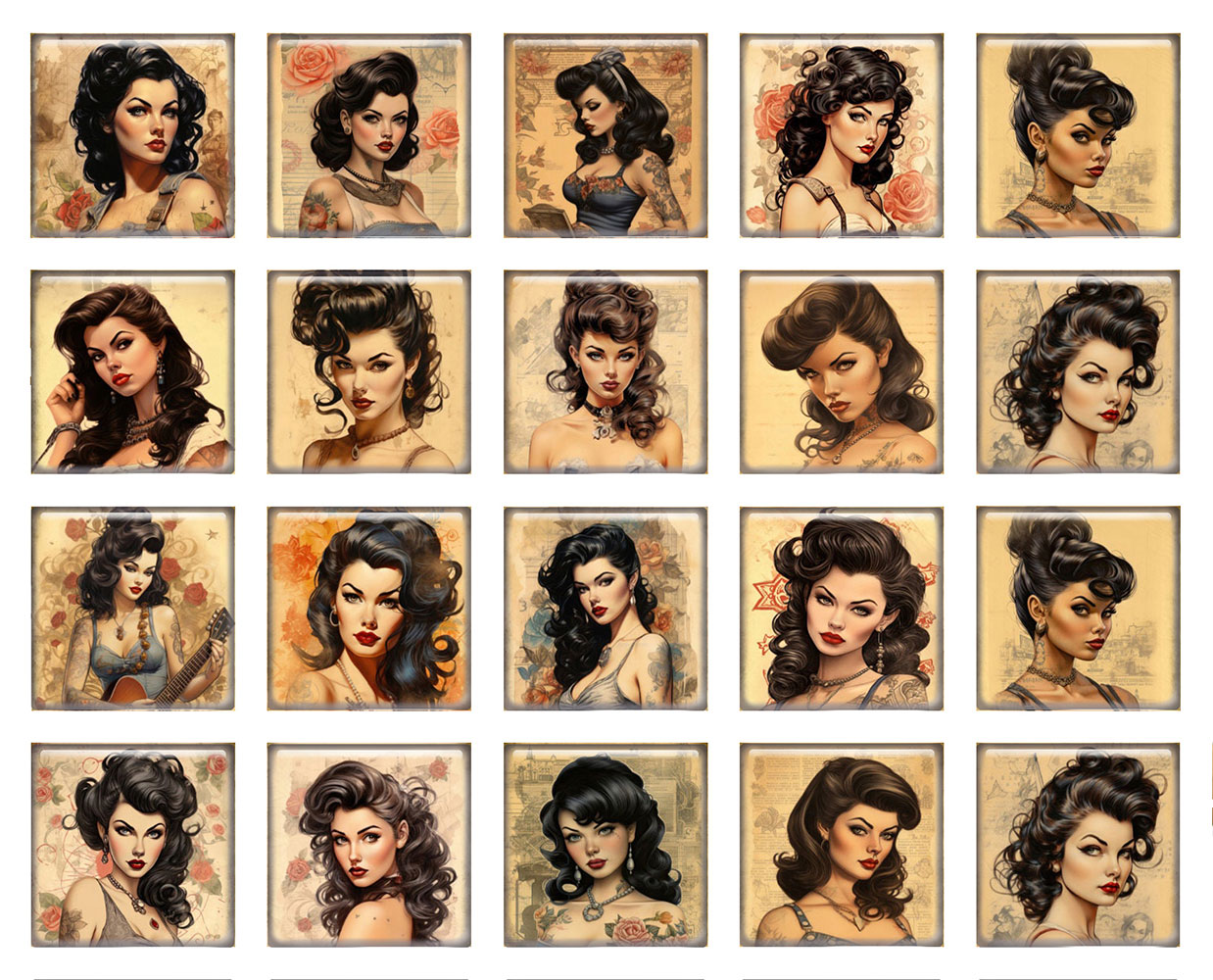Random Mixed Round/Oval/Square - Vintage Collectibles For Sale review and price