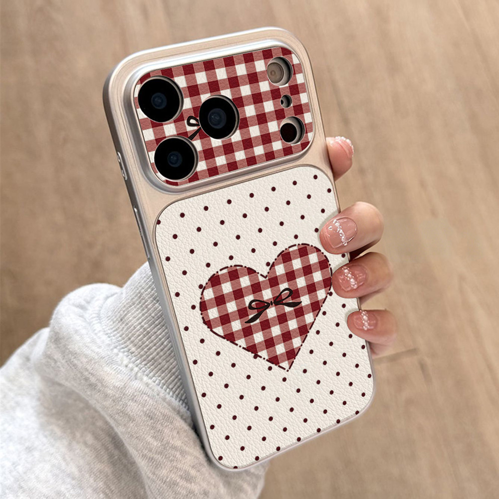 Sweet Cherry Bow Leather Phone - Camera Leather Case review and price