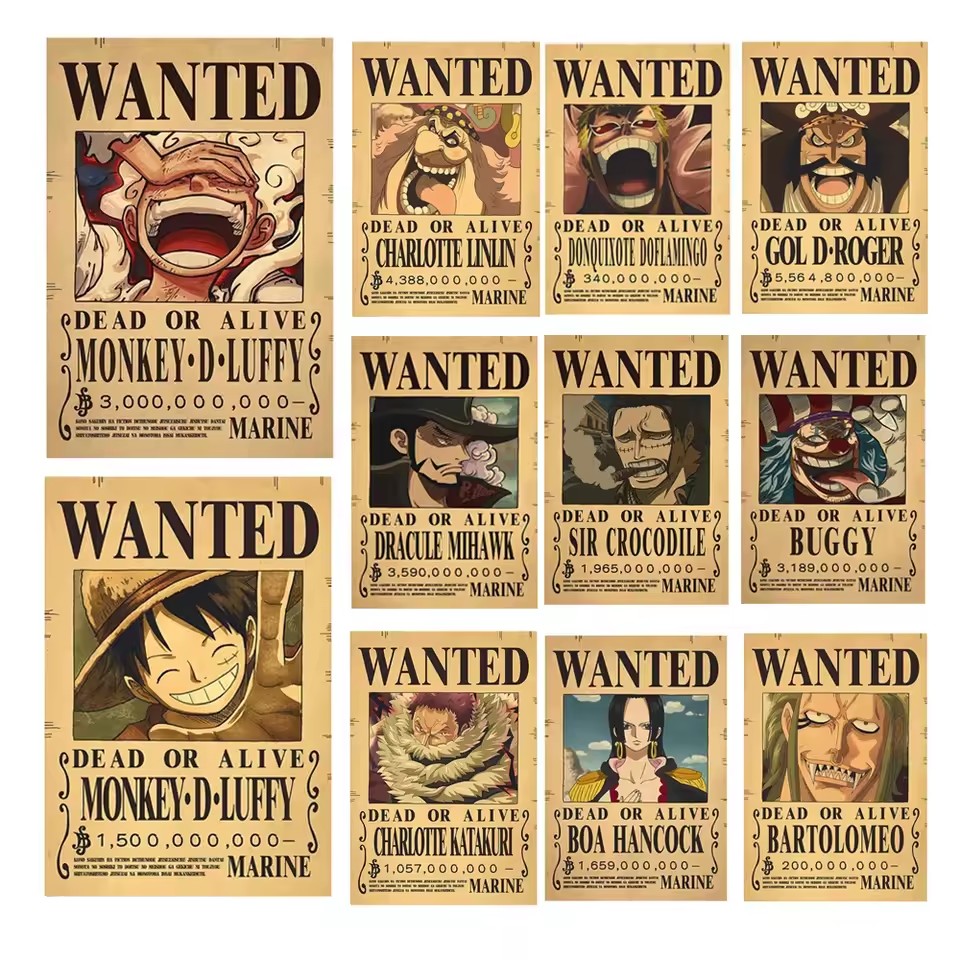 Anime One Piece Bounty Wanted  - Vintage Collectible Toys review and price