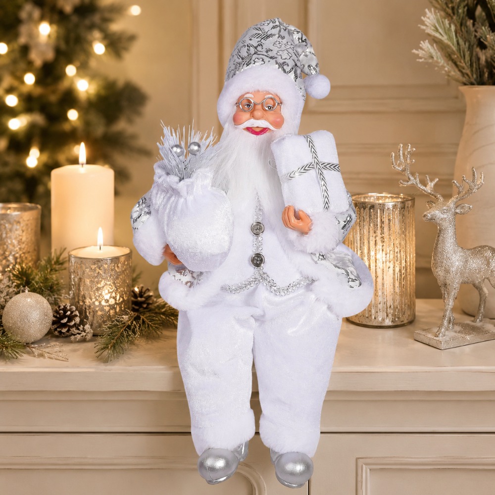 1pc White Santa Claus Decorati - Vintage Collectible Santa review and price