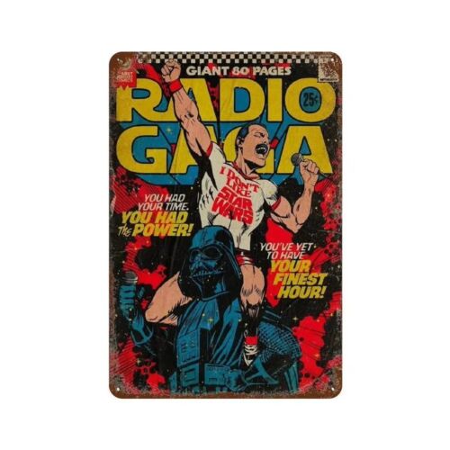 Y1,Queen Radio Gaga Comic Styl - Vintage Collectible Tins review and price