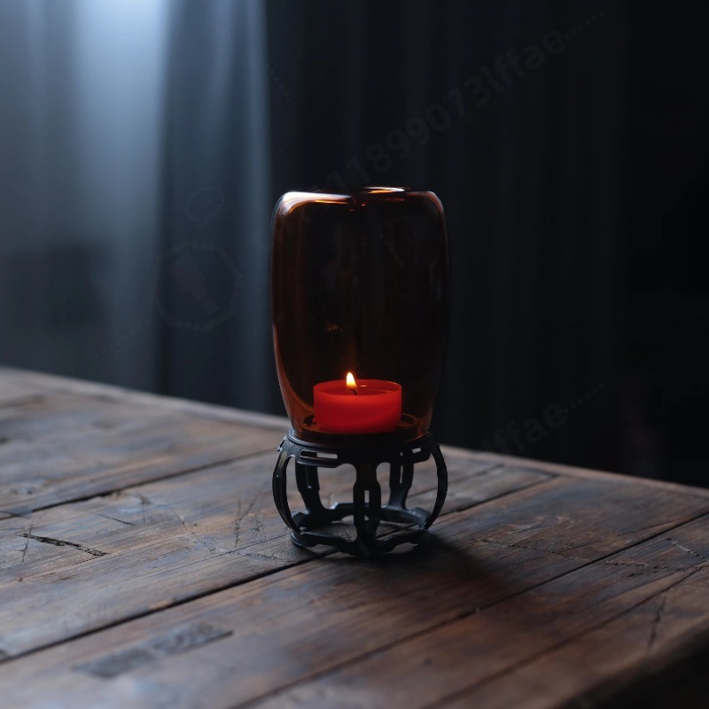 Vintage Glass Candle Holder Ze - Collectible Vintage Lamps review and price