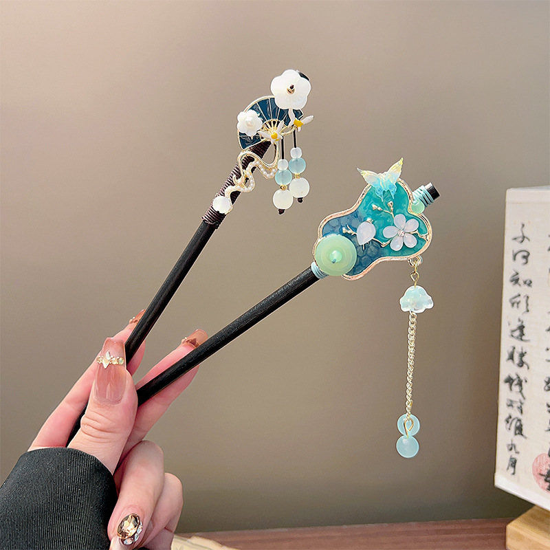 Classic Tassel Hair Stick Blac - Vintage Collectibles For Sale review and price