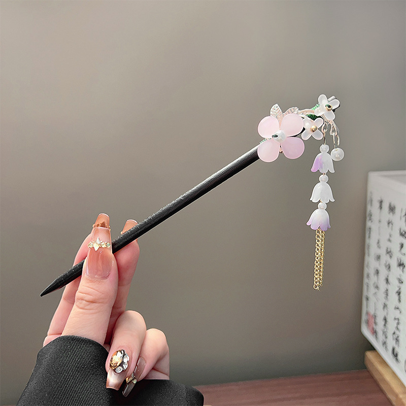 Classic Tassel Hair Stick Blac - Vintage Collectibles For Sale review and price