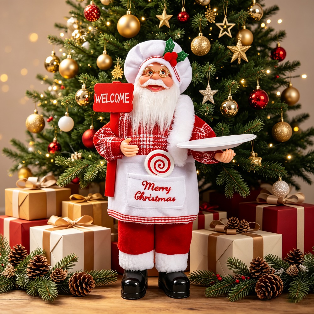 A Christmas chef-themed Santa  - Vintage Collectible Santa review and price