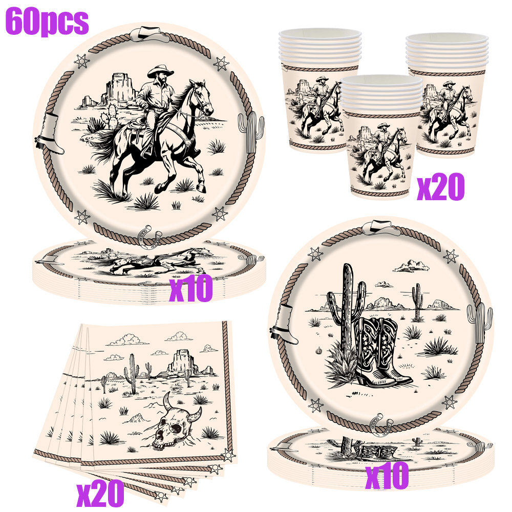 Vintage Western Cowboy Party T - Vintage Collectible Toys review and price