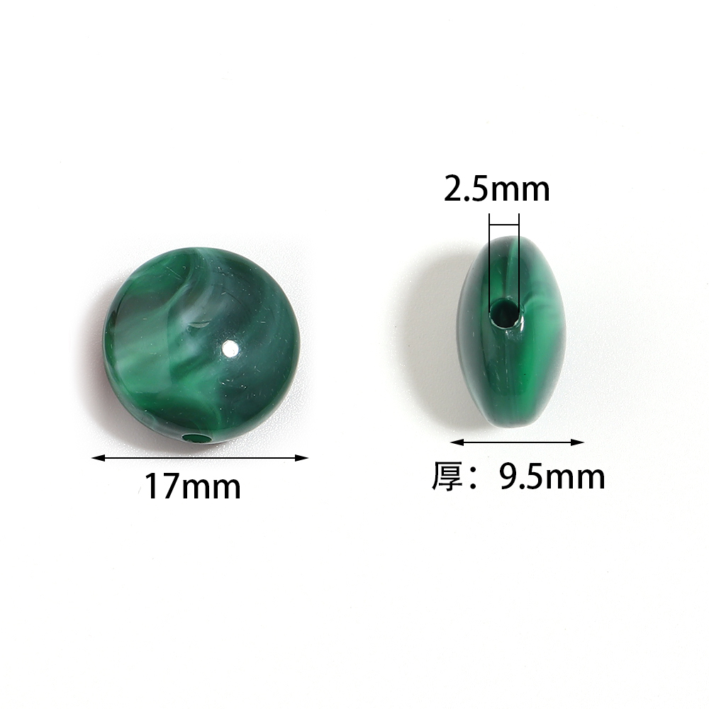 10pcs 17mm Flat Round Acrylic  - Vintage Collectibles For Sale review and price